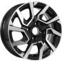 Легковой диск KDW KD1420 5,5x14 4x98 ET35 58,5 Black Front Polished